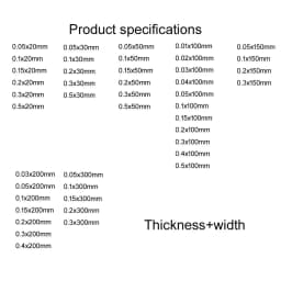1M/Roll SUS304 304 Stainless Steel Strip 0.01-0.5mm Thick 20-100mm Width Metal Shim for Mold & Equipment