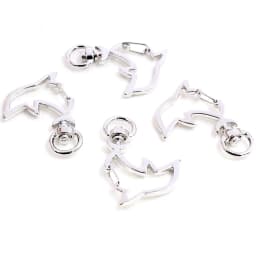 10pcs Cat Heart Snap Hook Trigger Clips Buckles For Keychain Lobster Lobster Clasp Hooks for Key Ring Clasp Jewelry Supplies