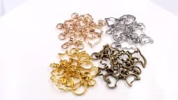 10pcs Cat Heart Snap Hook Trigger Clips Buckles For Keychain Lobster Lobster Clasp Hooks for Key Ring Clasp Jewelry Supplies