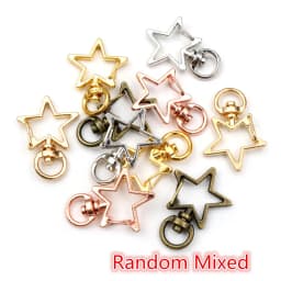10pcs Cat Heart Snap Hook Trigger Clips Buckles For Keychain Lobster Lobster Clasp Hooks for Key Ring Clasp Jewelry Supplies