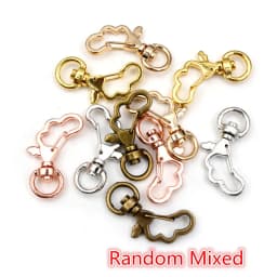 10pcs Cat Heart Snap Hook Trigger Clips Buckles For Keychain Lobster Lobster Clasp Hooks for Key Ring Clasp Jewelry Supplies