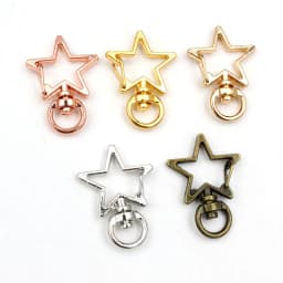 10pcs Cat Heart Snap Hook Trigger Clips Buckles For Keychain Lobster Lobster Clasp Hooks for Key Ring Clasp Jewelry Supplies