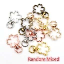 10pcs Cat Heart Snap Hook Trigger Clips Buckles For Keychain Lobster Lobster Clasp Hooks for Key Ring Clasp Jewelry Supplies