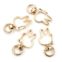 10pcs Cat Heart Snap Hook Trigger Clips Buckles For Keychain Lobster Lobster Clasp Hooks for Key Ring Clasp Jewelry Supplies