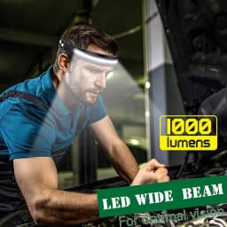 Super Bright LED Headlamp Headlight Camping Running Hiking Fishing Rechargeable COB Flood Emergency Lights Portable Head Lamp