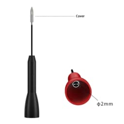 Universal Insulated Piercing Needle Non-destructive Multimeter Test Probes Transfer Very Fine Red/Black Circuit Repair Test Pins
