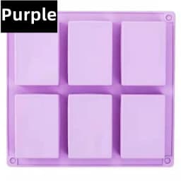 Newest 6 Grids Rectangle Silicone Soap Making Molds DIY Chocolate Mousse Cake Bakeware Ice Cream Mould Tools Birthday Gifts 2023