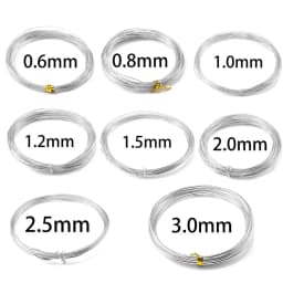 2-10m 0.6/0.8/1.0/1.2/1.5/2/2.5/3mm Aluminum Wire Color Painted Metal Cord for DIY Jewelry Making Findings Accessories