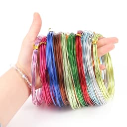 2-10m 0.6/0.8/1.0/1.2/1.5/2/2.5/3mm Aluminum Wire Color Painted Metal Cord for DIY Jewelry Making Findings Accessories