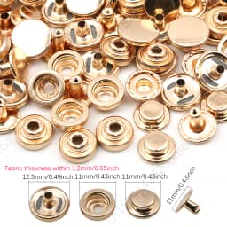 10mm 12.5mm 15mm Metal Pressure Buttons Sewing Accessories Botones Snap Button For Clothing Jackets Leather Snap Fasteners