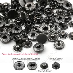 10mm 12.5mm 15mm Metal Pressure Buttons Sewing Accessories Botones Snap Button For Clothing Jackets Leather Snap Fasteners