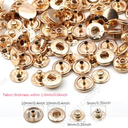 10mm 12.5mm 15mm Metal Pressure Buttons Sewing Accessories Botones Snap Button For Clothing Jackets Leather Snap Fasteners