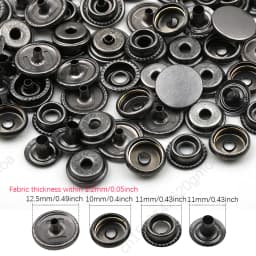 10mm 12.5mm 15mm Metal Pressure Buttons Sewing Accessories Botones Snap Button For Clothing Jackets Leather Snap Fasteners