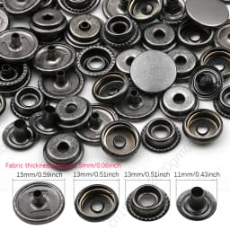 10mm 12.5mm 15mm Metal Pressure Buttons Sewing Accessories Botones Snap Button For Clothing Jackets Leather Snap Fasteners