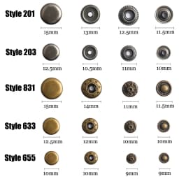 10mm 12.5mm 15mm Metal Pressure Buttons Sewing Accessories Botones Snap Button For Clothing Jackets Leather Snap Fasteners