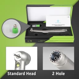 Dental LED High Speed Handpiece Dentist Tips Teach Model E-Generator Rotation Turbine Dentistry Push Button Triple Water Spray