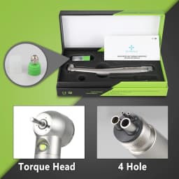 Dental LED High Speed Handpiece Dentist Tips Teach Model E-Generator Rotation Turbine Dentistry Push Button Triple Water Spray