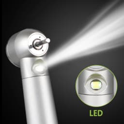 Dental LED High Speed Handpiece Dentist Tips Teach Model E-Generator Rotation Turbine Dentistry Push Button Triple Water Spray