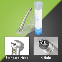 Dental LED High Speed Handpiece Dentist Tips Teach Model E-Generator Rotation Turbine Dentistry Push Button Triple Water Spray