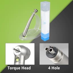 Dental LED High Speed Handpiece Dentist Tips Teach Model E-Generator Rotation Turbine Dentistry Push Button Triple Water Spray