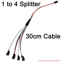 2Pin 3Pin 4Pin SM Splitter Connector 1 to 2 3 4 LED Connector JST Male Female Connector Wire Cable For WS2812 LED Strip Light