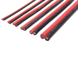 1/10M Copper Wire Silicone Rubber Cable Super Soft 8 10 14 16 18 20 22 24 26 AWG 2Pins Flexible DIY LED Lamp Connector Black Red