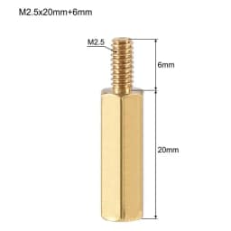 M2/M2.5/M3/M4 Coppers Brass Pillars Standoff Circuit Spacer PCB Board Nut Screws Hex Round Single Cylinder Head/Hexagon pillar