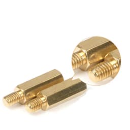 M2/M2.5/M3/M4 Coppers Brass Pillars Standoff Circuit Spacer PCB Board Nut Screws Hex Round Single Cylinder Head/Hexagon pillar