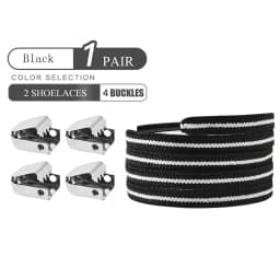 No Tie Shoelaces Elastic Outdoor Leisure Sneakers Quick Safety Flat Shoelace Kids And Adult Unisex Lazy laces