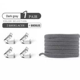 No Tie Shoelaces Elastic Outdoor Leisure Sneakers Quick Safety Flat Shoelace Kids And Adult Unisex Lazy laces