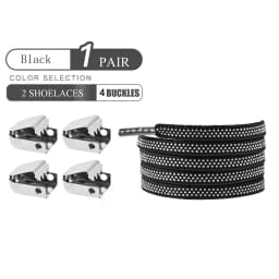 No Tie Shoelaces Elastic Outdoor Leisure Sneakers Quick Safety Flat Shoelace Kids And Adult Unisex Lazy laces