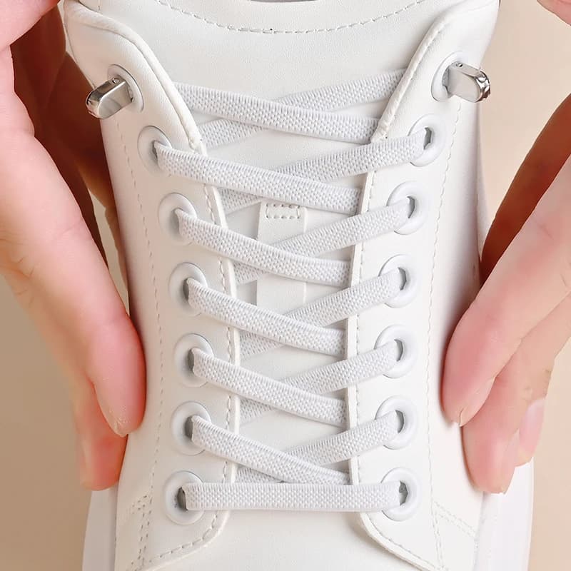 No Tie Shoelaces Elastic Outdoor Leisure Sneakers Quick Safety Flat Shoelace Kids And Adult Unisex Lazy laces