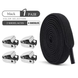 No Tie Shoelaces Elastic Outdoor Leisure Sneakers Quick Safety Flat Shoelace Kids And Adult Unisex Lazy laces