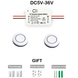 RF 433 Mhz Wireless Light Switch Push Button Wall Switch DC 12V 24V 36V 10A Radio Transmitter Remote ON OFF Led Electric Door