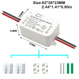 RF 433 Mhz Wireless Light Switch Push Button Wall Switch DC 12V 24V 36V 10A Radio Transmitter Remote ON OFF Led Electric Door