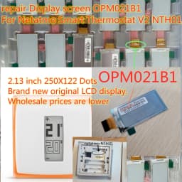P/N OPM021B1 N3A-THM02 NTH01 For Netatmo Smart Thermostat V2 2.13 inch LCD Display Screen Panel EDP Dual Color Ink Screen