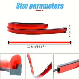 100cm Car Rear Third Brake Light LED Strip Multi-mode Warning Lights LED Decorative Lights Turn Signal Flexible Stop Lamp Bar