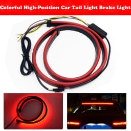 100cm Car Rear Third Brake Light LED Strip Multi-mode Warning Lights LED Decorative Lights Turn Signal Flexible Stop Lamp Bar