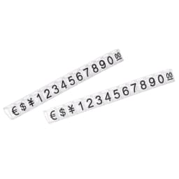 Uxcell 10Sets Golden Silvery Black Number Letter Adjustable Mini Cube Price Tag Display Stand Tag Label Sets of Number Labels