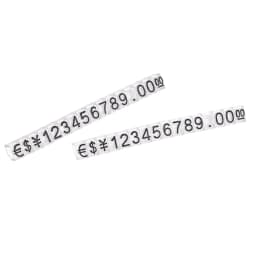 Uxcell 10Sets Golden Silvery Black Number Letter Adjustable Mini Cube Price Tag Display Stand Tag Label Sets of Number Labels