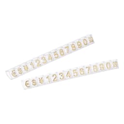 Uxcell 10Sets Golden Silvery Black Number Letter Adjustable Mini Cube Price Tag Display Stand Tag Label Sets of Number Labels