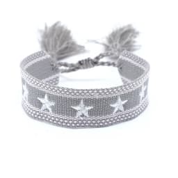 Bohemia Ethnic Style Embroidery Star Logo Bracelet For Women Handmade Woven Tassel Hand Wrist Strap Fashion Jewelry Wholesale