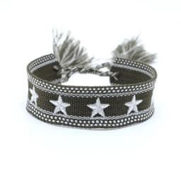 Bohemia Ethnic Style Embroidery Star Logo Bracelet For Women Handmade Woven Tassel Hand Wrist Strap Fashion Jewelry Wholesale