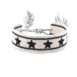 Bohemia Ethnic Style Embroidery Star Logo Bracelet For Women Handmade Woven Tassel Hand Wrist Strap Fashion Jewelry Wholesale