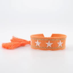 Bohemia Ethnic Style Embroidery Star Logo Bracelet For Women Handmade Woven Tassel Hand Wrist Strap Fashion Jewelry Wholesale