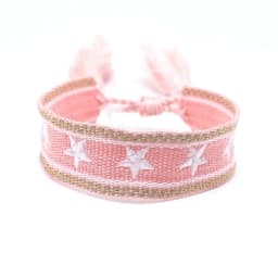 Bohemia Ethnic Style Embroidery Star Logo Bracelet For Women Handmade Woven Tassel Hand Wrist Strap Fashion Jewelry Wholesale