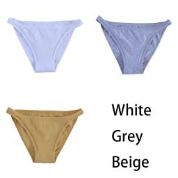 3Pcs/set Women Cotton Panties Female Mesh Underpants Solid Color Bikini Briefs Underwear Ladies Sexy Panty Girls Lingerie