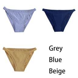 3Pcs/set Women Cotton Panties Female Mesh Underpants Solid Color Bikini Briefs Underwear Ladies Sexy Panty Girls Lingerie