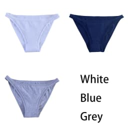 3Pcs/set Women Cotton Panties Female Mesh Underpants Solid Color Bikini Briefs Underwear Ladies Sexy Panty Girls Lingerie