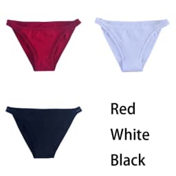 3Pcs/set Women Cotton Panties Female Mesh Underpants Solid Color Bikini Briefs Underwear Ladies Sexy Panty Girls Lingerie